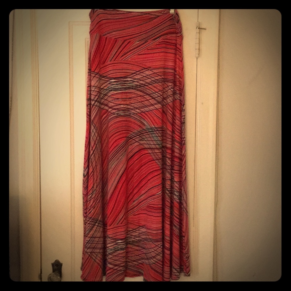 Colorful full length skirt